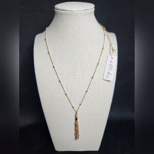 Ettika long chain necklace with pendant